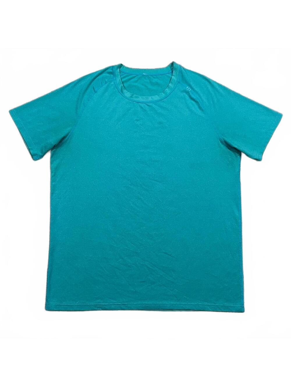 Lululemon Mens Athletic Short Sleeve T Shirt Teal Aqua Size Large